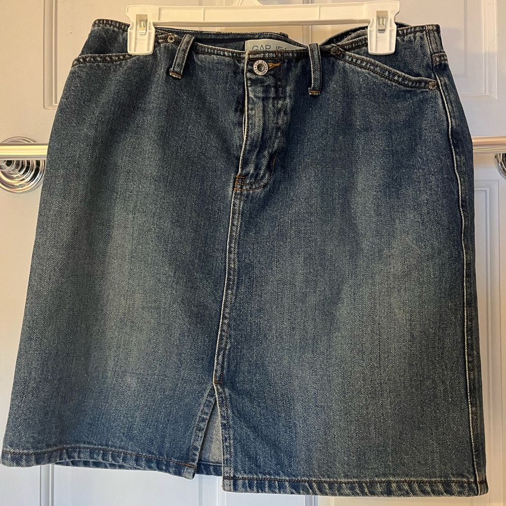 Jean Skirt knee length
